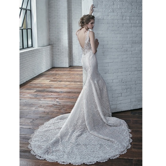 Badgley Mischka Cindy Bridal Wedding Gown - Picture 2 of 16